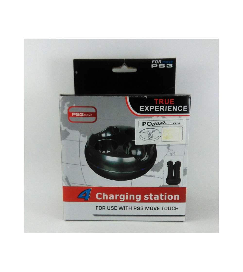 BASE DE CARGA 4 MANDOS PS MOVE TRUE EXPERIENCE NEGRO BASE DE CARGA 4 MANDOS PS MOVE TRUE EXPERIENCE NEGRO