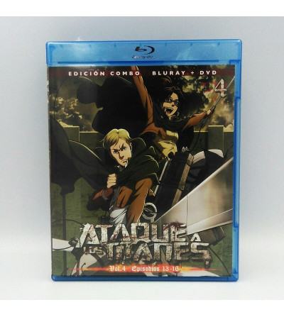 ATAQUE A LOS TITANES - VOLUMEN 4 EPISODIOS 13 A 16 - EDICION COMBO