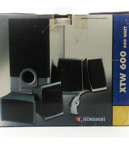 ALTAVOCES MULTIMEDIA 600W 4.1 X-TECNOLOGIES PLATA