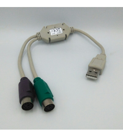ADAPTADOR USB A 2 PS/2...