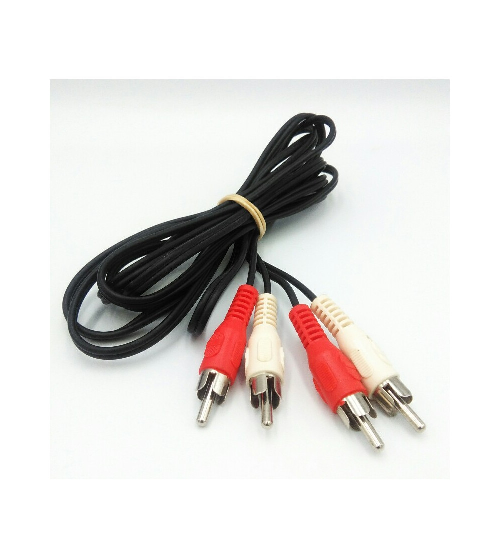CABLE AUDIO 2RCA ESTEREO 1.5M COMPATIBLE NEGRO CABLE AUDIO 2RCA ESTEREO 1.5M COMPATIBLE NEGRO