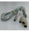 CABLE LINK 4 CONSOLAS GBA PIRANHA TRANSPARENTE