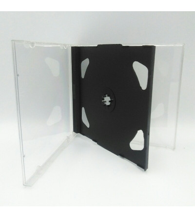 CAJA PARA 2 DISCOS CD NEGRO