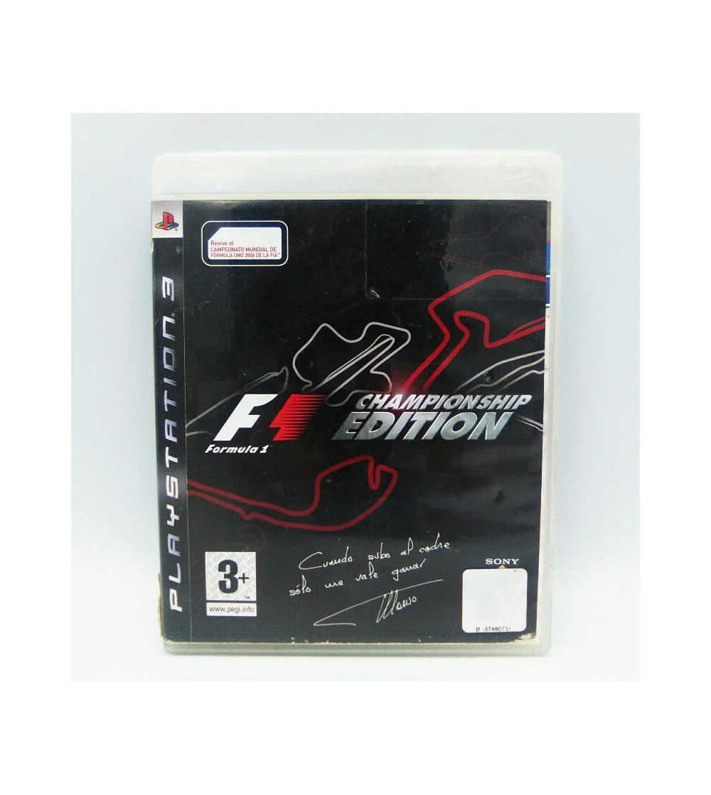 FORMULA ONE CHAMPIONSHIP EDITION FORMULA ONE CHAMPIONSHIP EDITION