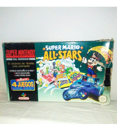 CONSOLA SUPER NES EDICION PACK NINTENDO GRIS
