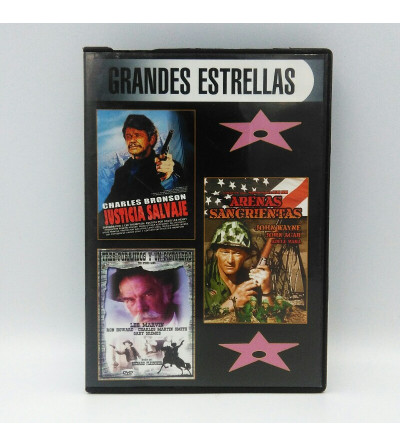 JUSTICIA SALVAJE - ARENAS SANGRIENTAS - TRES FORAJIDOS Y UN PISTOLERO - COLECCION GRANDES ESTRELLAS