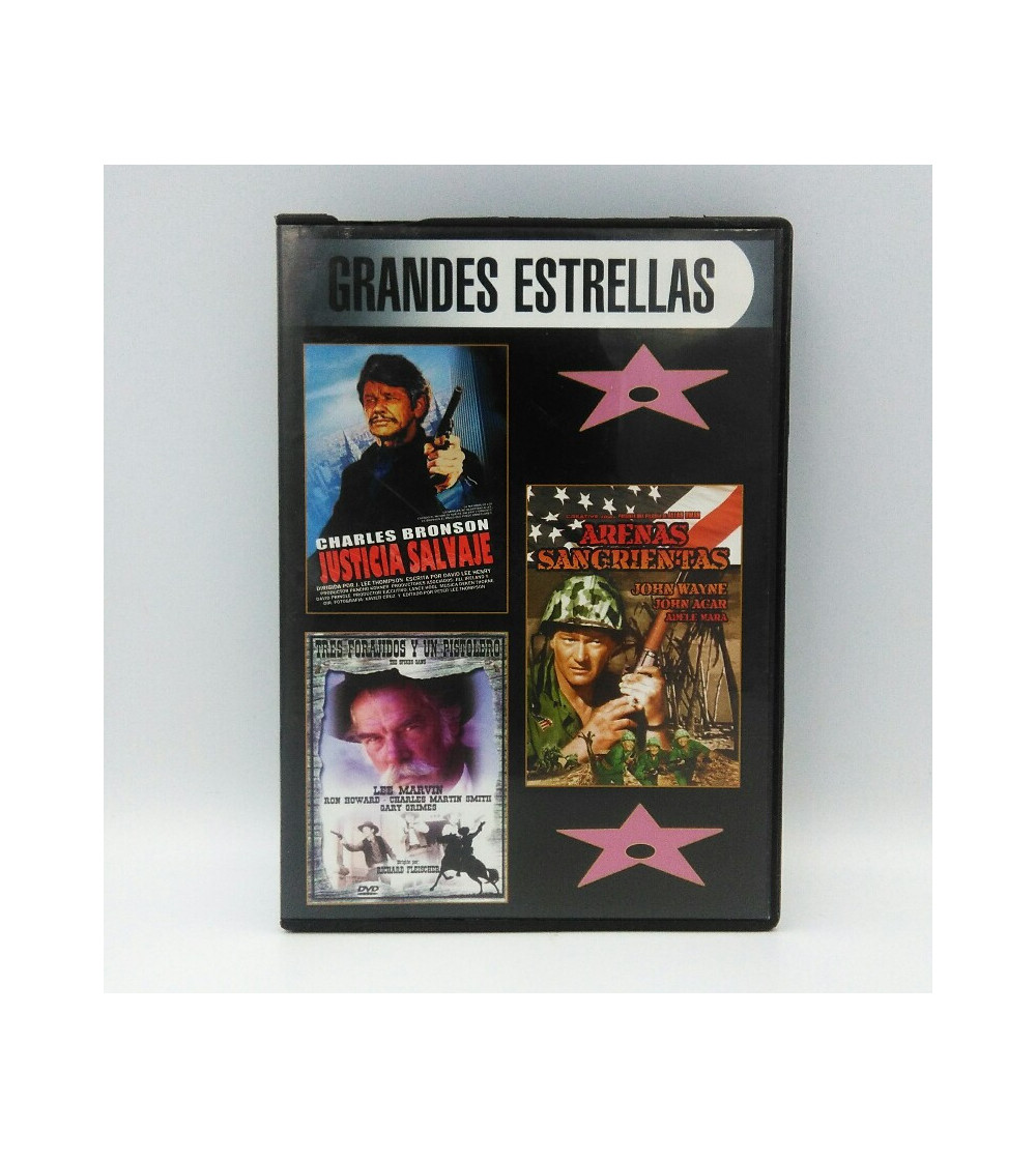 JUSTICIA SALVAJE - ARENAS SANGRIENTAS - TRES FORAJIDOS Y UN PISTOLERO - COLECCION GRANDES ESTRELLAS