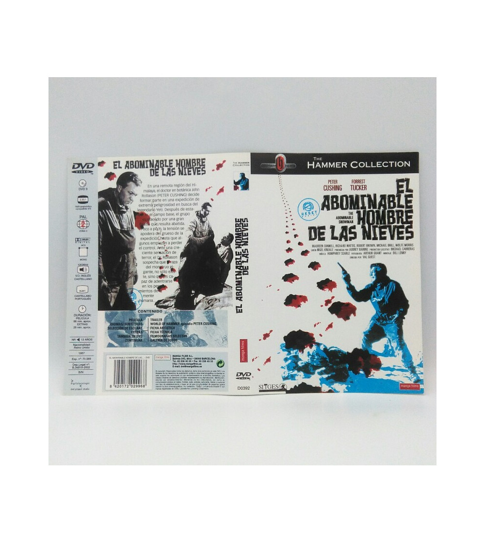 EL ABOMINABLE HOMBRE DE LAS NIEVES (THE ABOMINABLE MAN) - THE HAMMER COLLECTION EL ABOMINABLE HOMBRE DE LAS NIEVES (THE ABOMINABLE MAN) - THE HAMMER COLLECTION