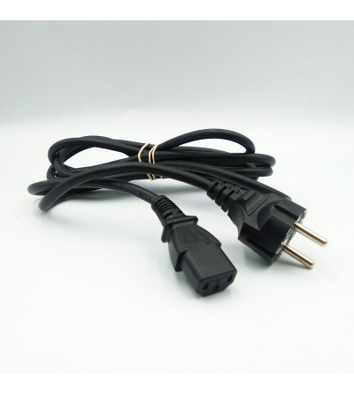 CABLE ALIMENTACION SCHUKO 250V 10-16A 2.4M I-SHENG NEGRO