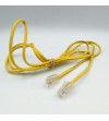 CABLE RED 4 HILOS 1.8M CON CONECTORES AMARILLO