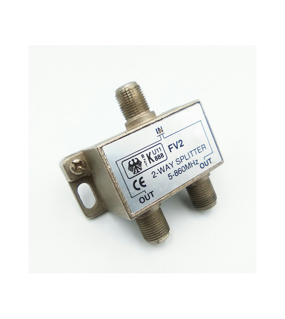 CONECTOR DISTRIBUIDOR COAXIAL 2 SALIDAS F HEMBRA BZT METALICO CONECTOR DISTRIBUIDOR COAXIAL 2 SALIDAS F HEMBRA BZT METALICO