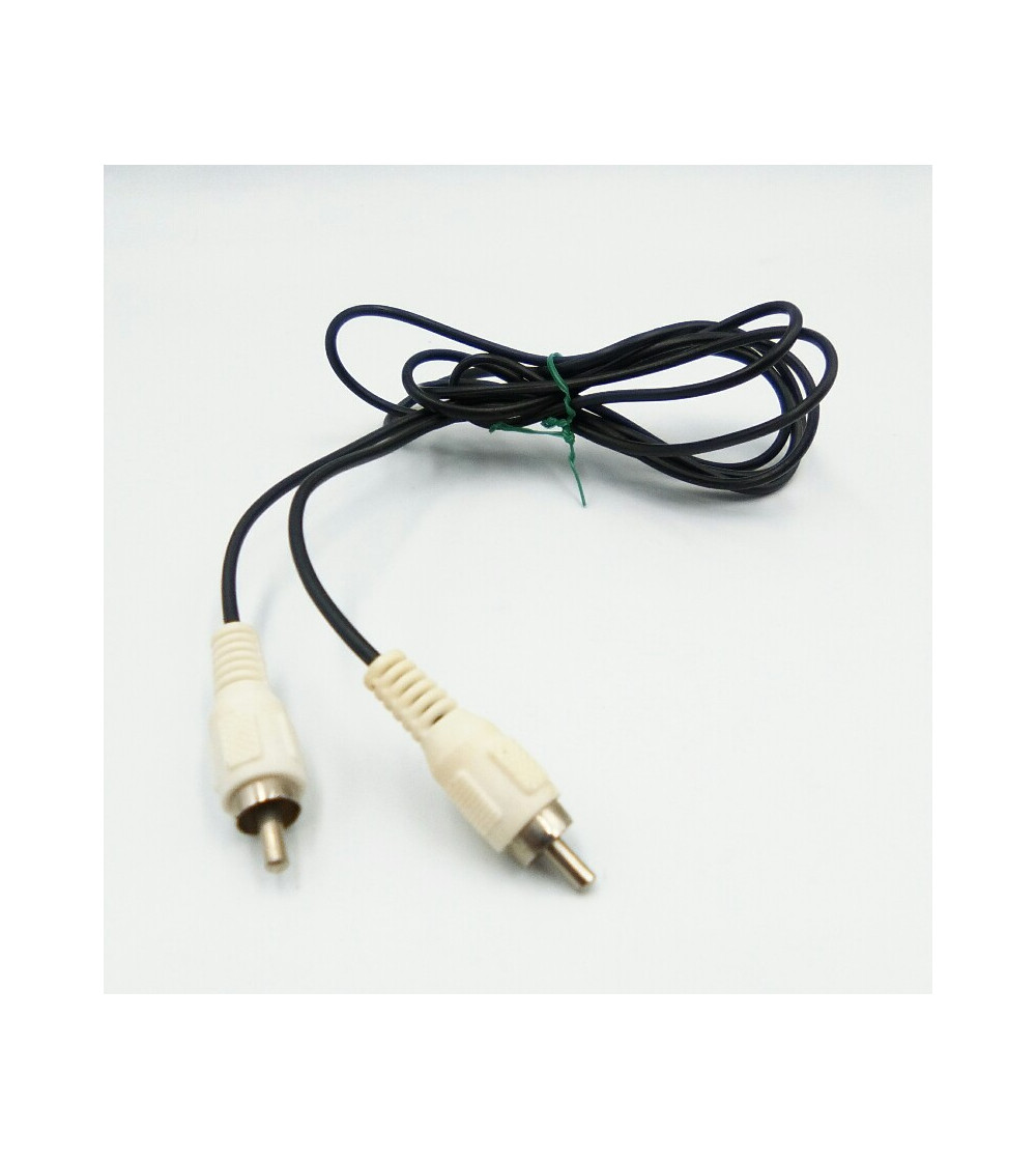 CABLE AUDIO 1RCA MACHO 1.5M CONECTOR BLANCO NEGRO CABLE AUDIO 1RCA MACHO 1.5M CONECTOR BLANCO NEGRO