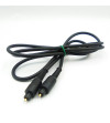 CABLE AUDIO OPTICO 1.5M CON CONECTORES MACHO NEGRO