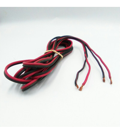 CABLE AUDIO 2 HILOS 2X2.5MM 3.0M NEGRO - ROJO