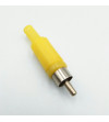 CONECTOR RCA MACHO DE MONTAJE AMARILLO
