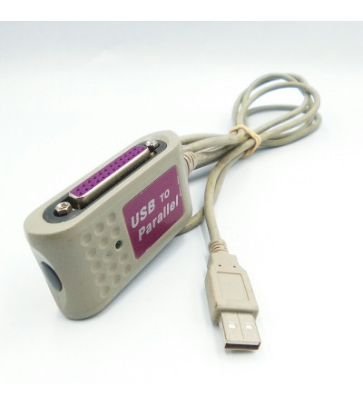 CABLE ADAPTADOR PARALELO HEMBRA A USB MACHO 2.0M GRIS