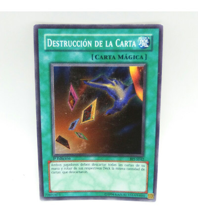 DESTRUCCION DE LA CARTA