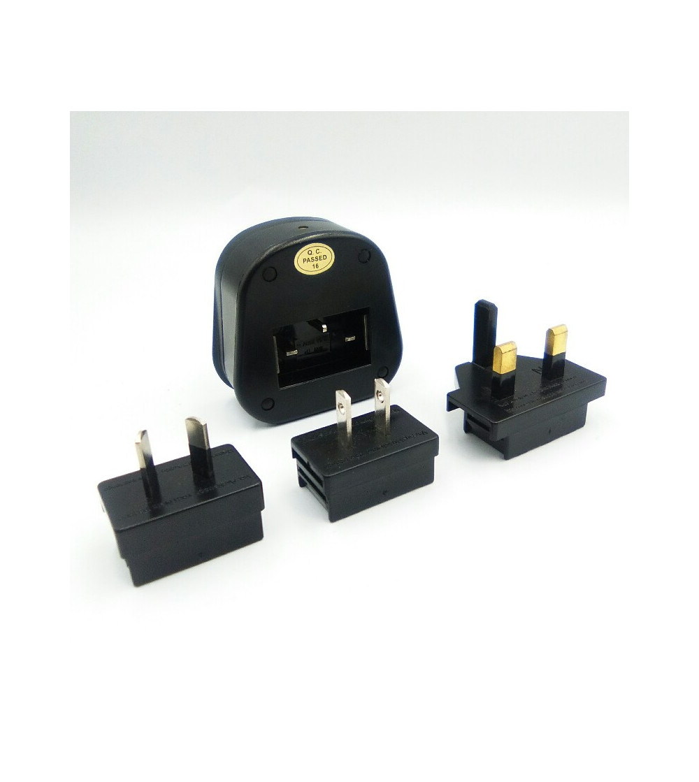 CONECTOR ADAPTADOR ENCHUFE UNIVERSAL TRUST NEGRO CONECTOR ADAPTADOR ENCHUFE UNIVERSAL TRUST NEGRO