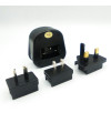 CONECTOR ADAPTADOR ENCHUFE UNIVERSAL TRUST NEGRO