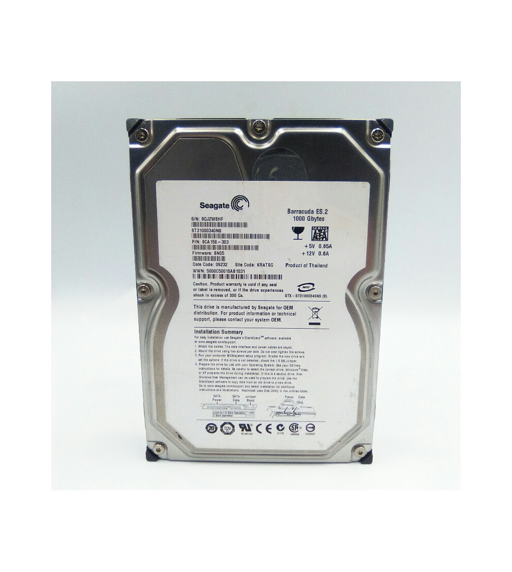 DISCO DURO 3.5" 1TB SATA SEAGATE DISCO DURO 3.5" 1TB SATA SEAGATE