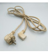CABLE ALIMENTACION SCHUKO 250V 10-16A 2.5M BLANCO
