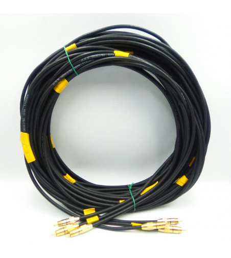 CABLE VIDEO HD COMPONENTES MACHO MACHO CONECTORES DORADOS 14.0M NEGRO
