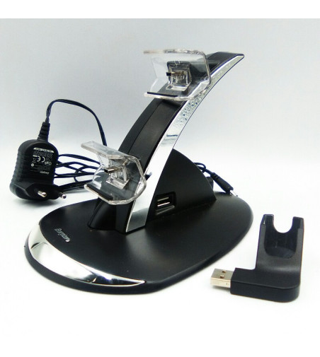 BASE DE CARGA PARA 2 MANDOS WIRELESS ENERGIZER NEGRO